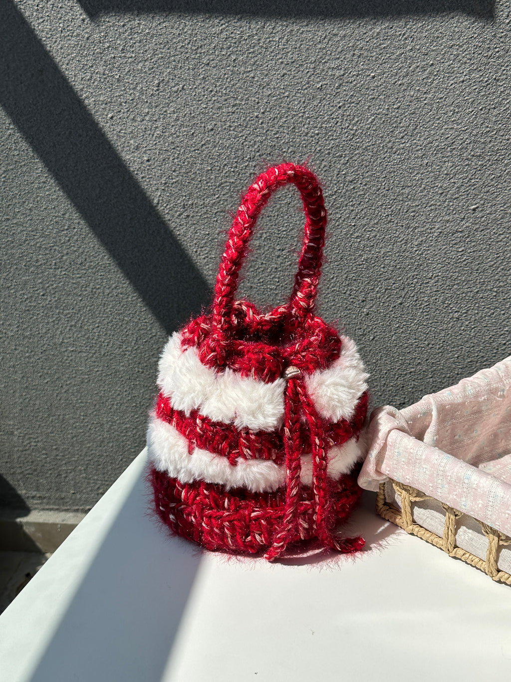 Fuzzy Berry Bag（unfinished DIY Crochet kit）
