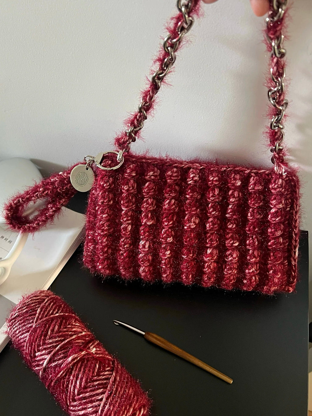 Ruby Sweet Bag(unfinished DIY Crochet Kit)